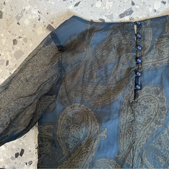 60s inspired paisley shift mini dress - Picture 4 of 4